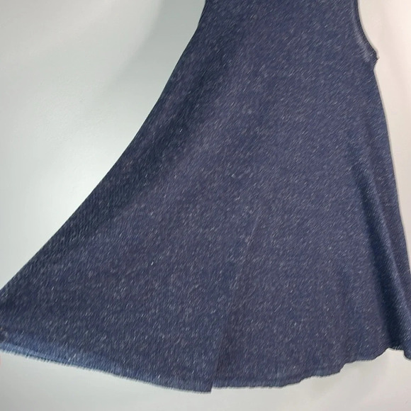 BDG Urban Outfitters Ribbed Speckled Cowl Neck Sleeveless Dress Navy Blue Size S - Picture 6 of 11